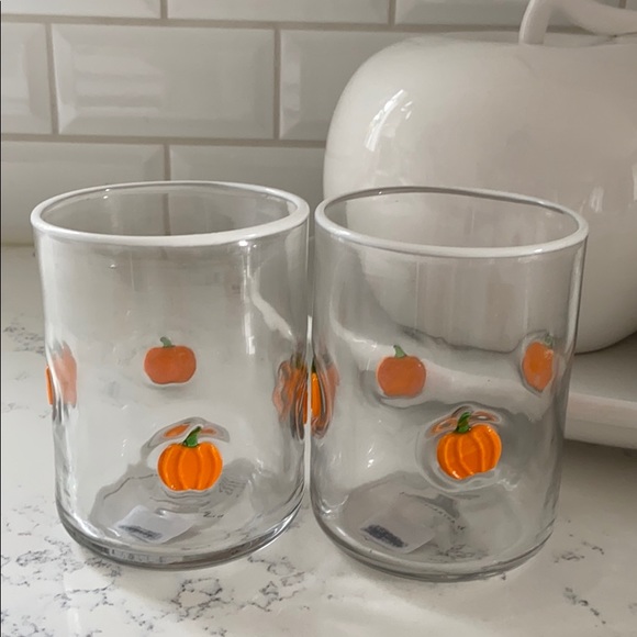 Anthropologie 🎃Harvest Pumpkin Juice Glasses - Picture 5 of 16